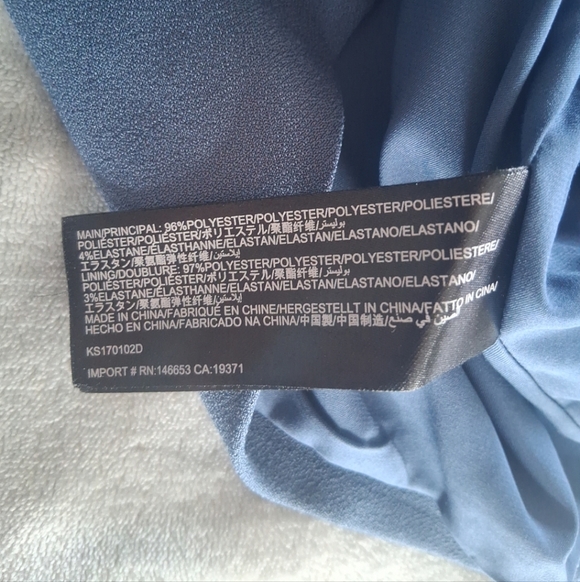 Keepsake The Label Blue Jupiter Sheath Mini Dress Sleeveless Lined Size Medium - Picture 15 of 15